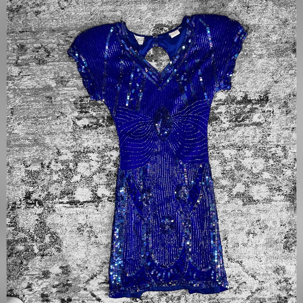 Vintage Stenay beaded dress